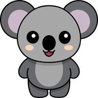 minimalistische schattig koala , charmant illustratie vector