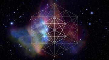 mystiek heilig geometrie symbool. spiritualiteit, harmonie vector