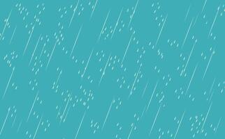 tekenfilm regendruppels geïsoleerd Aan blauw achtergrond. regenval. vallend water. vector