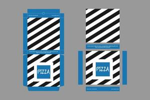 pizza doos ontwerp, pizza verpakking ontwerp, pizza doos ddesign Sjablonen, schetsen doos ontwerp, pizza realistisch karton doos vector
