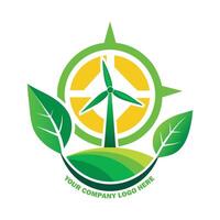 eco vriendelijk elektriciteit logo milieu vriendelijk accu logo groen elektriciteit logo vector