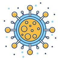 wereld hepatitis dag hepatitis virus logo hepatitis virus schets vector