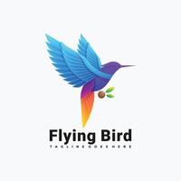 kleurrijk vogel logo illustratie sjabloon vector