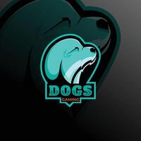 hond dier mascotte logo esport logo team voorraad afbeeldingen vector