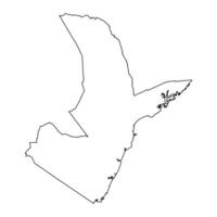 kust provincie kaart, administratief divisie van Kenia. illustratie. vector