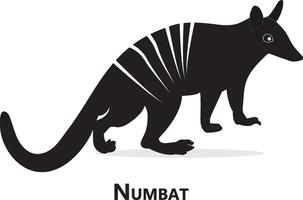 numbat dier icoon, dieren in het wild, dier vector