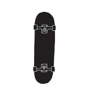 hand- getrokken tekening schetsen schets skateboard vector