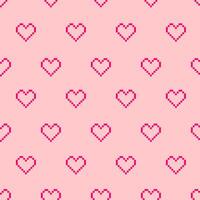 korrelig harten naadloos patroon, roze achtergrond. vector