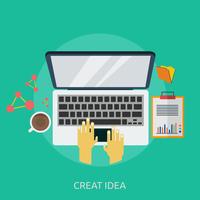 Creat Idea Conceptuele afbeelding ontwerp vector