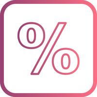 percentage vector pictogram