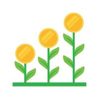 groei geld boom voor bedrijf en financiën element decoratie illustratie vector