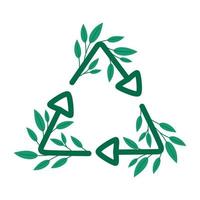 bloeide recycling symbool vector