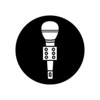 microfoon icoon . mic illustratie teken. karaoke symbool. audio logo. vector