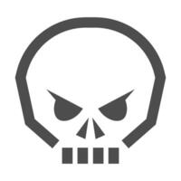 schedel logo icoon ontwerp vector