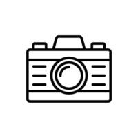 camera lijn icoon ontwerp vector