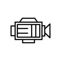 camera lijn icoon ontwerp vector