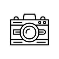 camera lijn icoon ontwerp vector