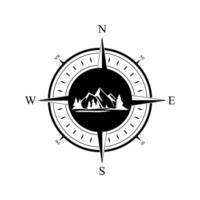 logo kompas icoon vector