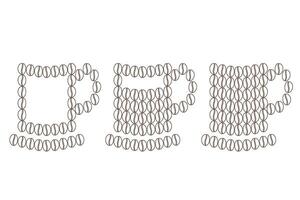 gestileerde cups en schoteltjes gemaakt van koffie bonen reeks van 3 logo icoon of koffie dag groeten concept vector