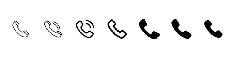 telefoontje icoon geïsoleerd wit achtergrond vector