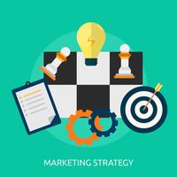 Marketingstrategie Conceptuele afbeelding ontwerp vector