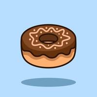 illustratie donut. ontwerp donut. donut donut taart tekenfilm ontwerp illustratie en icoon voor website, digitaal en afdrukken vector