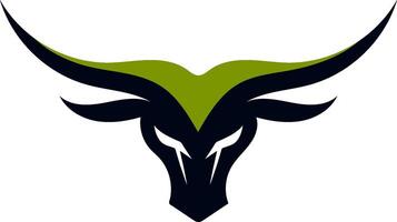 modern stier hoofd logo illustratie ontwerp vector