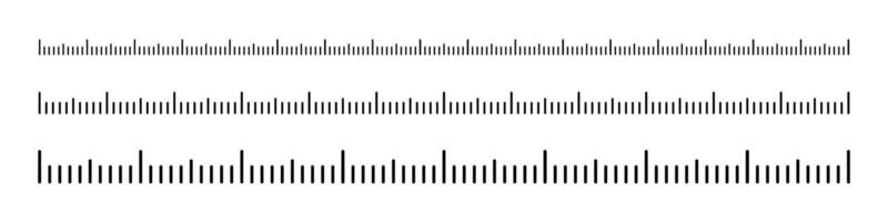 heerser schaal. meten schubben. lengte meting schaal vector