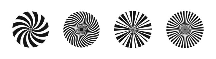 zonnestraal pictogrammen. starburst vectoren. straal balken. radiaal strepen. radiaal stralen. zonnestraal. straal barsten vector