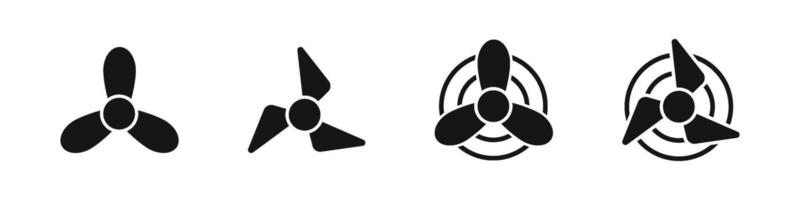 ventilator ventilator, propeller pictogrammen. ventilator pictogrammen. koeling ventilator symbolenfan ventilator, propeller pictogrammen. ventilator pictogrammen. koeling ventilator symbolen vector