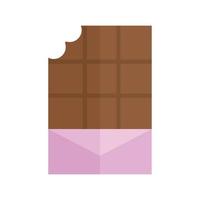chocoladereep op een witte achtergrond vector