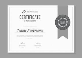 moderne certificaat van waardering ontwerpsjabloon vector