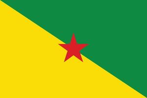 vlag van frans-guyana vector