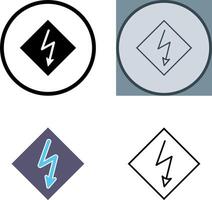 hoogspanning pictogram vector