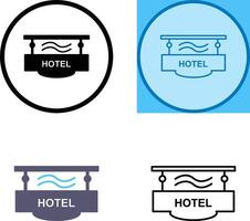 hotel teken icoon vector