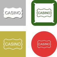 casino teken icoon ontwerp vector