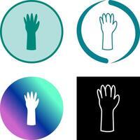 uniek handschoenen icoon ontwerp vector
