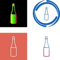 Champagne fles icoon ontwerp vector