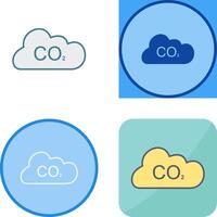 koolstof dioxide icoon ontwerp vector