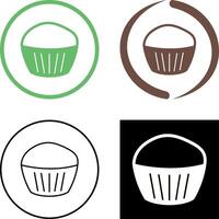 chocola muffin icoon ontwerp vector