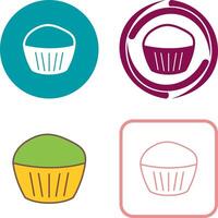 chocola muffin icoon ontwerp vector