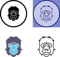 gorilla icoon ontwerp vector