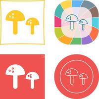 champignons icoon ontwerp vector