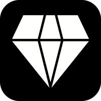 Vector diamant pictogram