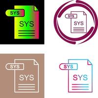 sys icoon ontwerp vector