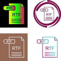 rtf icoon ontwerp vector