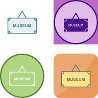 museum label icoon ontwerp vector