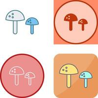 champignons icoon ontwerp vector