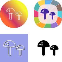 champignons icoon ontwerp vector