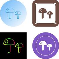 champignons icoon ontwerp vector